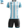 Zeus Mundial Teamwear Set Trikot mit Shorts weiß sky – 128 YS|3XS