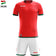 Zeus Mundial Teamwear Set Trikot mit Shorts rot weiß – 128 YS|3XS
