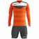 Zeus Argo Ensemble de gardien de but Manches longues Maillot avec short nÃ©on orange gris – M
