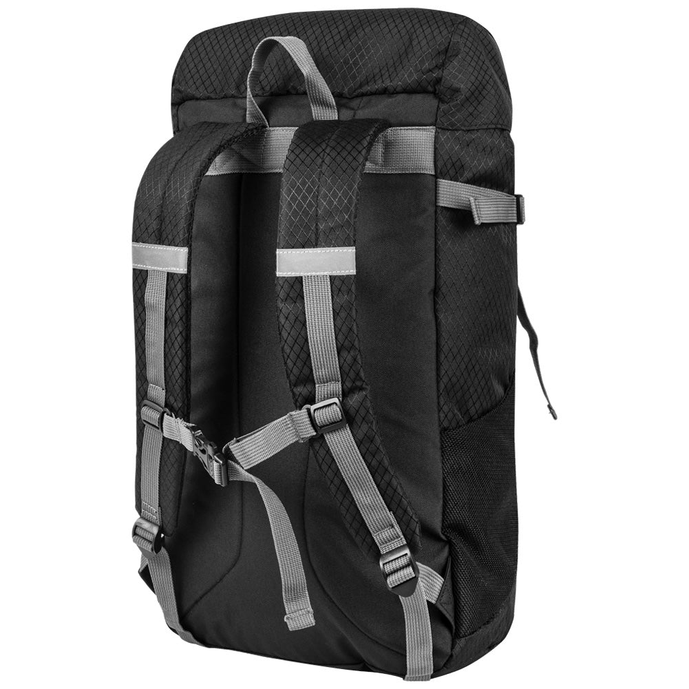 KIRKJUBØUR® "Abisko" Premium Outdoor Trekking Rucksack 30 L schwarz