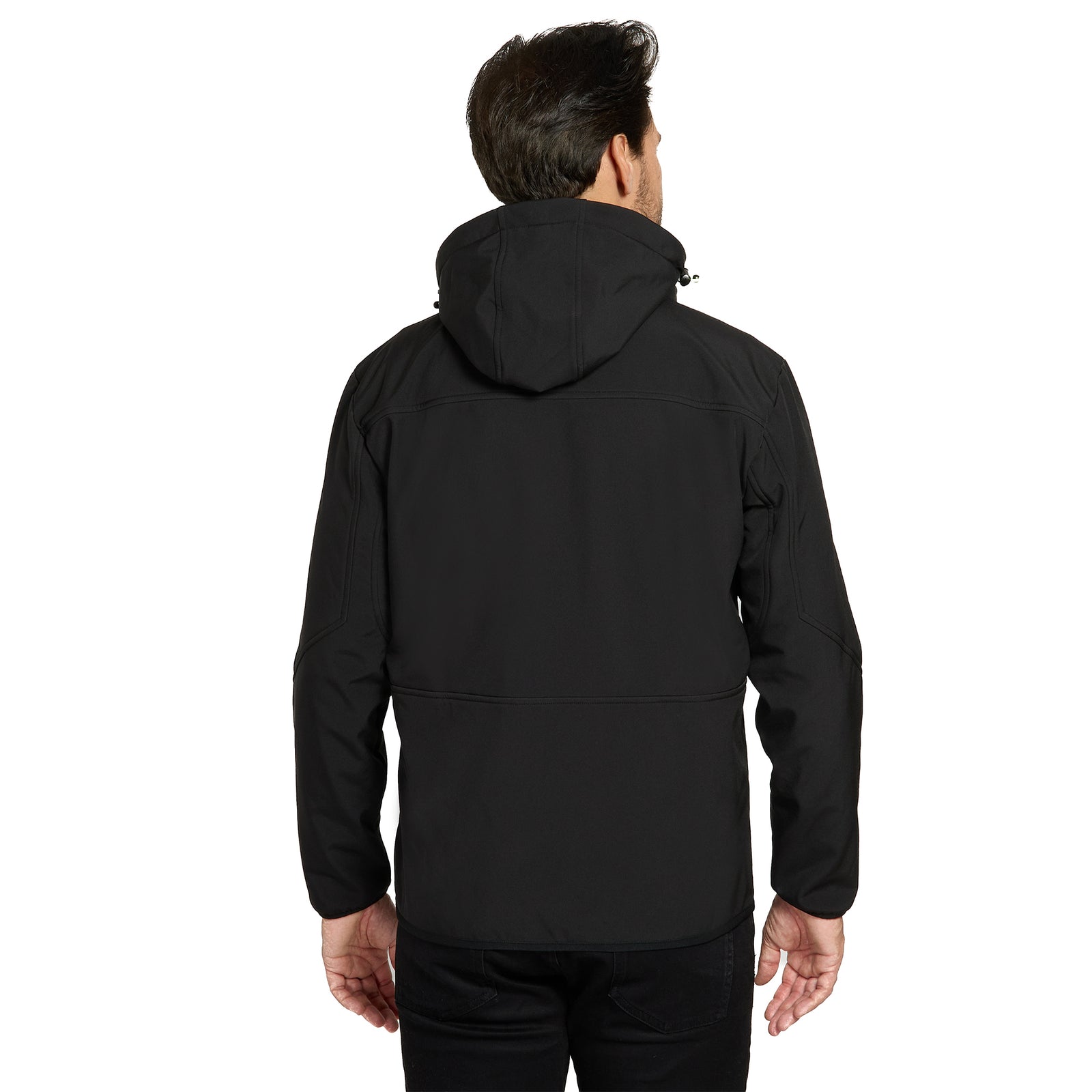 KIRKJUBØUR® "Alvik" Herren SOFTSHELLjacke 10.000 mm Wassersäule schwarz/grün