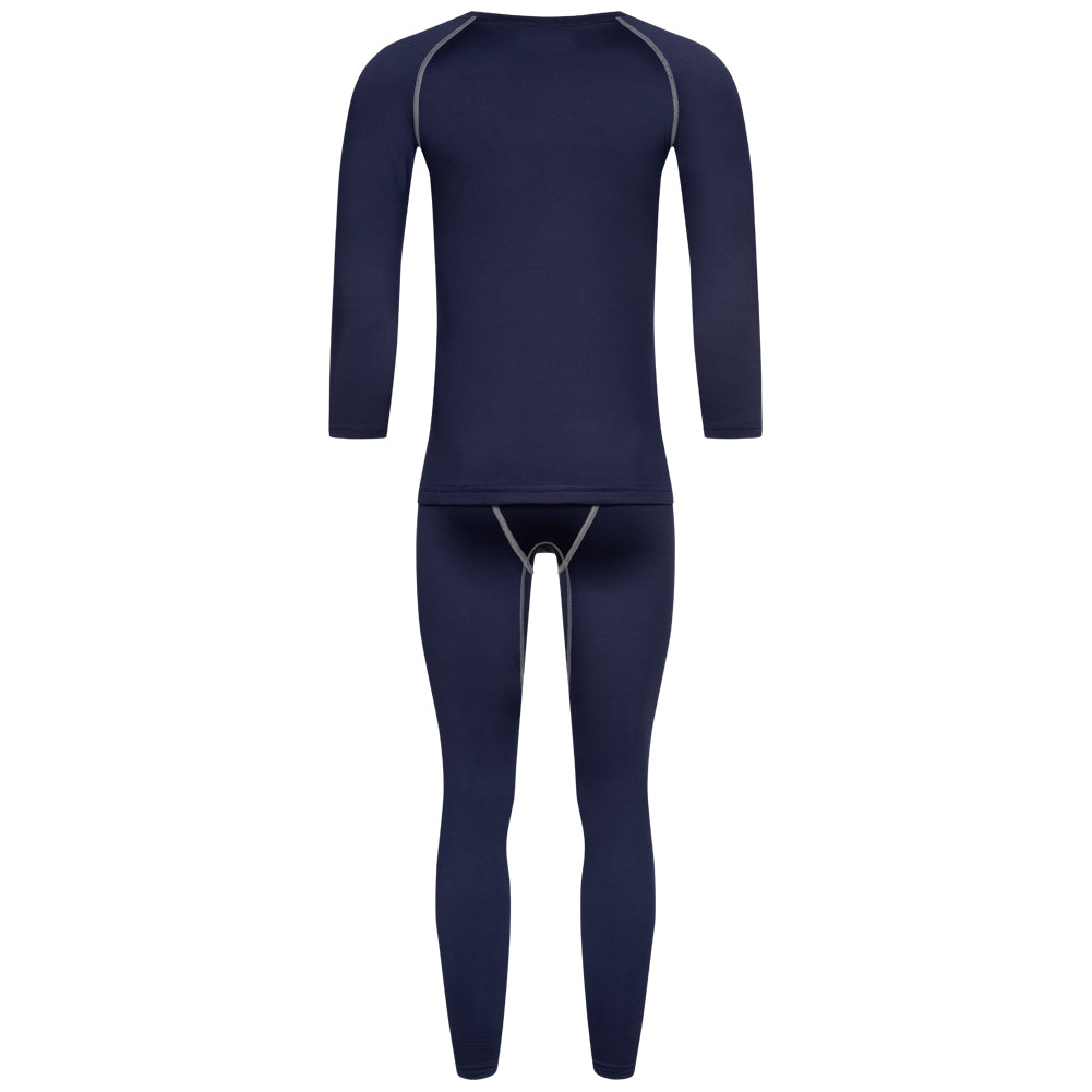 KIRKJUBÃUR Â® "Hafjall" Hommes Set sous-vÃªtements thermo 2 piÃ¨ces bleu