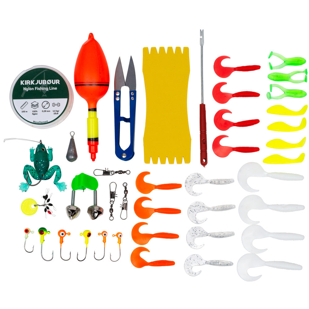 KIRKJUBÃUR Â® "Agnatha" Set canne Ã  pÃªche tÃ©lescopique 2,40 m