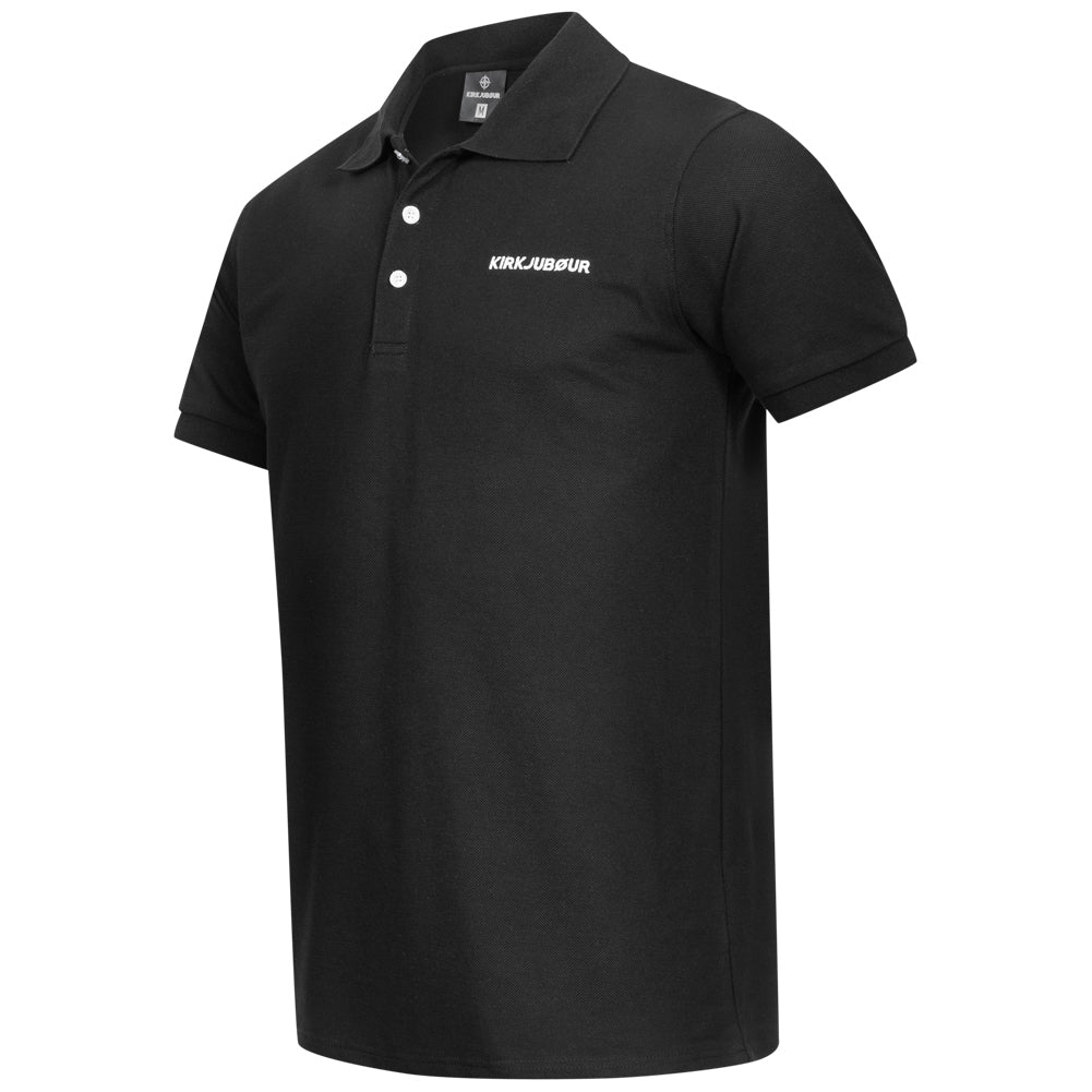 KIRKJUBØUR® "Jørd" Herren Poloshirt schwarz