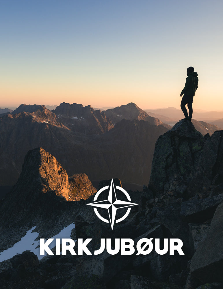 KIRKJUBØUR® "Fryse" Unisex Schal dunkelgrau