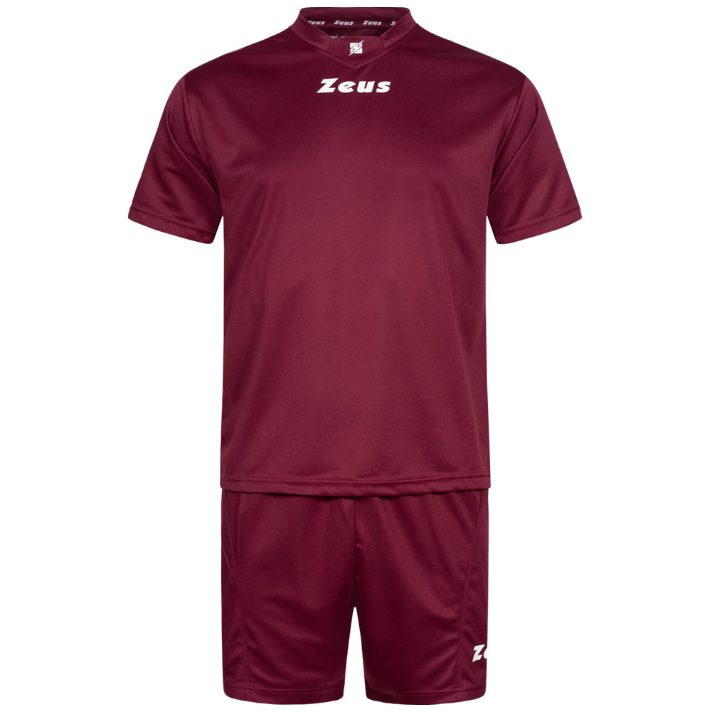 Zeus Kit Promo Ensemble de foot 2 piÃ¨ces Rouge foncÃ©