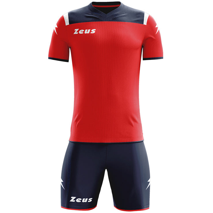 Zeus Kit Vesuvio Ensemble de foot 2 piÃ¨ces Navy rouge