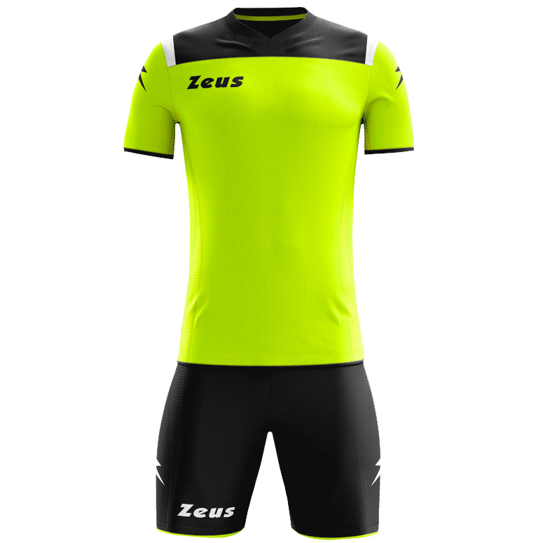 Zeus Kit Vesuvio Ensemble de foot 2 piÃ¨ces Noir NÃ©on Jaune