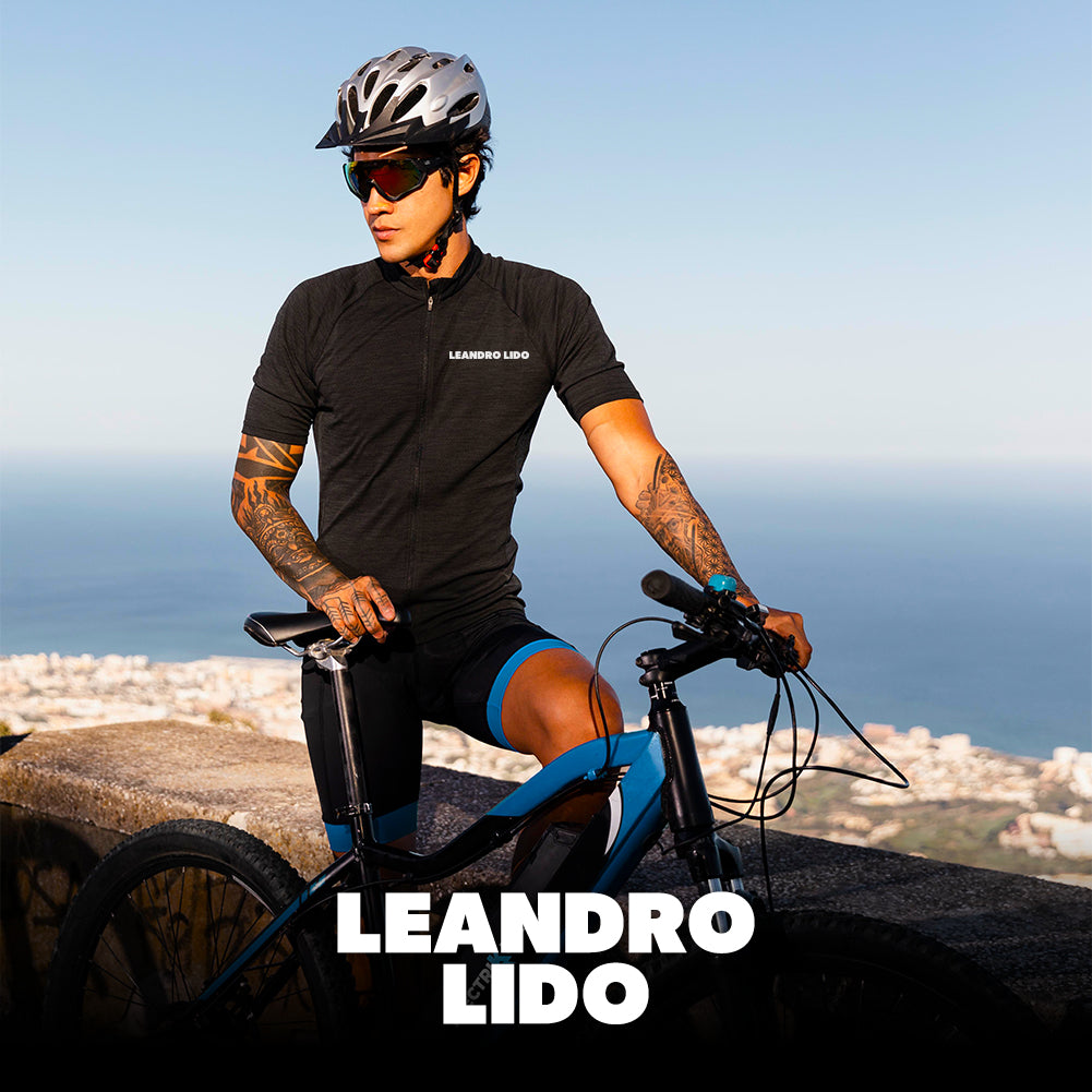 LEANDRO LIDO "Portofino" Herren Radsport Kurzarm Trikot blau