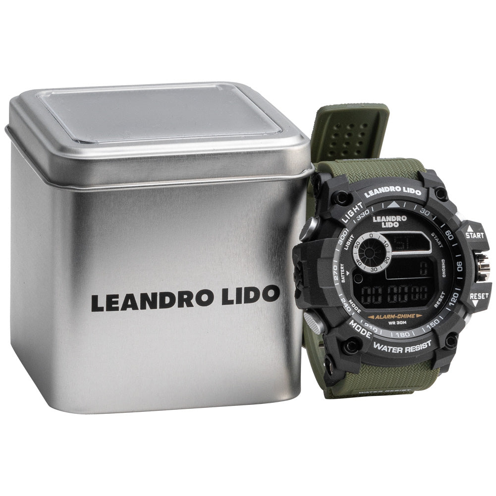 LEANDRO LIDO "Palermo" Unisexe Montre sportive vert foncÃ©