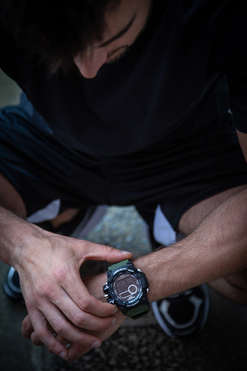 LEANDRO LIDO "Palermo" Unisexe Montre sportive vert foncÃ©