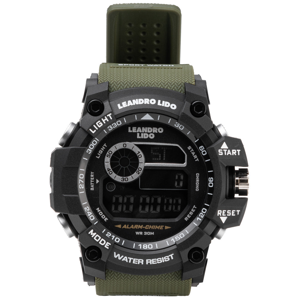 LEANDRO LIDO "Palermo" Unisexe Montre sportive vert foncÃ©
