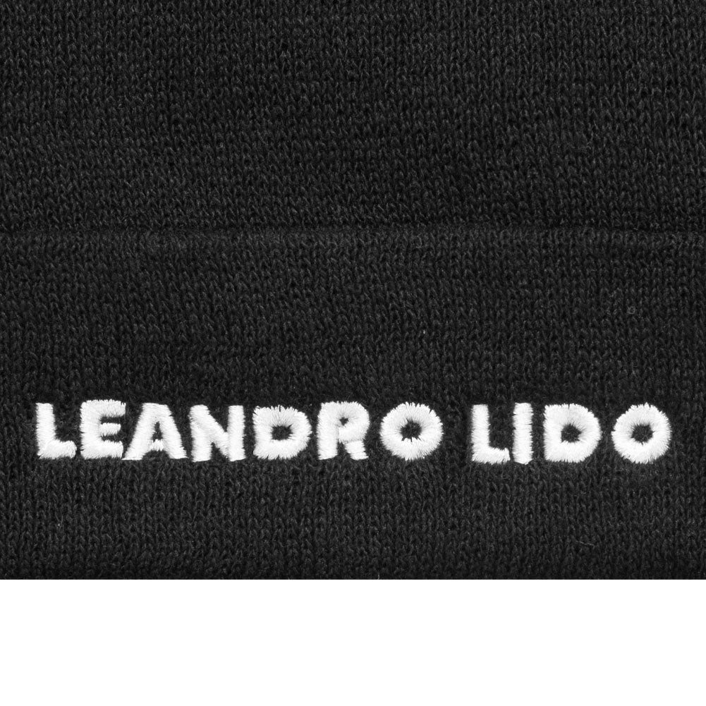 LEANDRO LIDO "Callata" Beanie Bonnet d'hiver noir