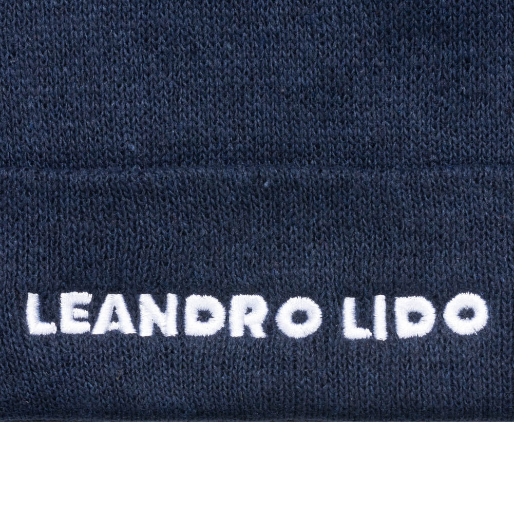 LEANDRO LIDO "Callata" Beanie Bonnet d'hiver marine