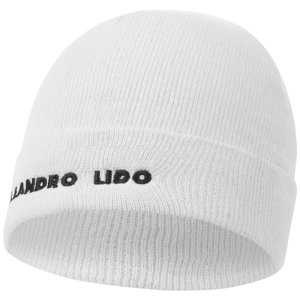 LEANDRO LIDO "Callata" Beanie Bonnet d'hiver blanc