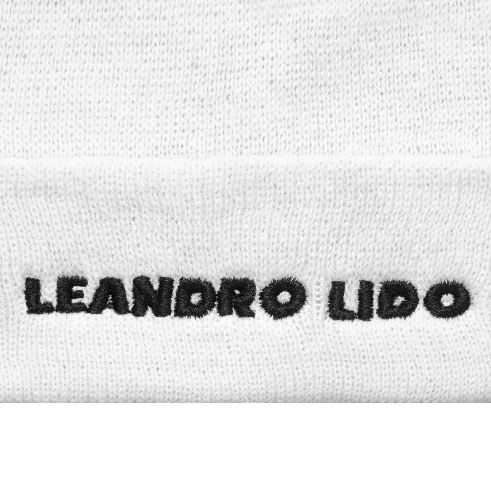 LEANDRO LIDO "Callata" Beanie Bonnet d'hiver blanc