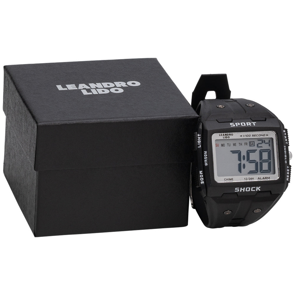LEANDRO LIDO "Sterpeto" Unisex Sport Uhr schwarz