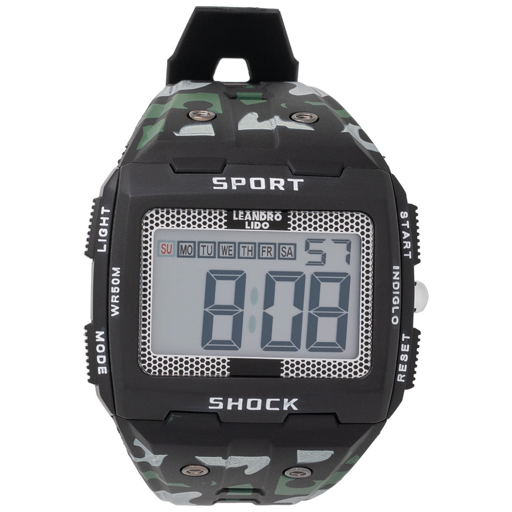 LEANDRO LIDO "Sterpeto" Unisex Sport Uhr camouflage