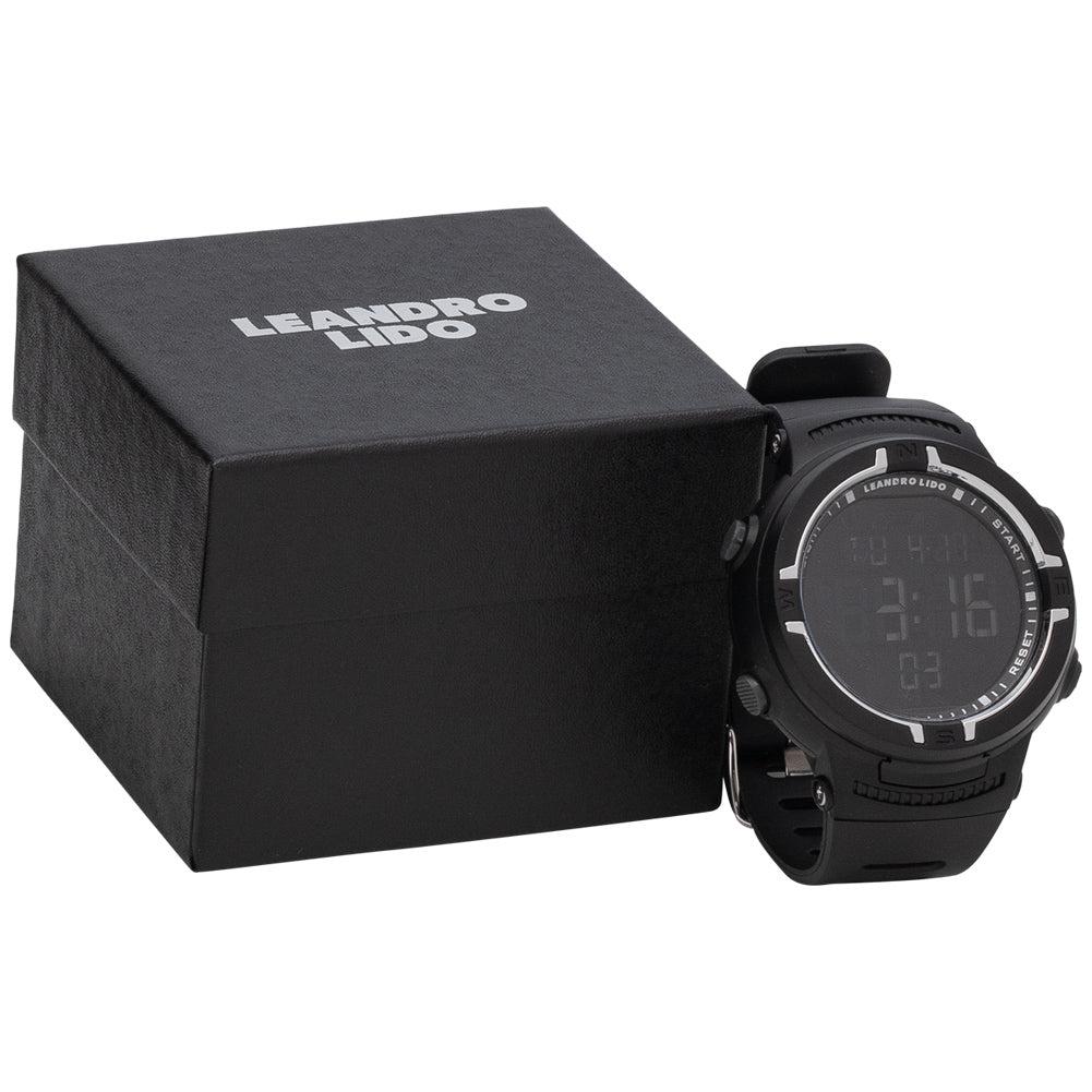LEANDRO LIDO "Vernazza" Unisex Sport Uhr schwarz/weiß