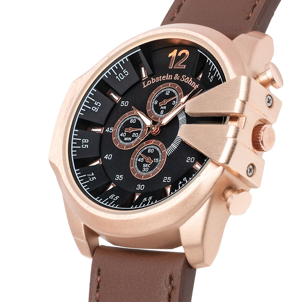 Lobstein & Söhne® "Fridolin" Uhr braun