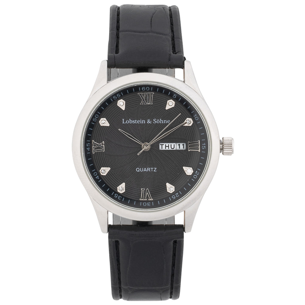 Lobstein & Söhne® "Augustus" Uhr schwarz