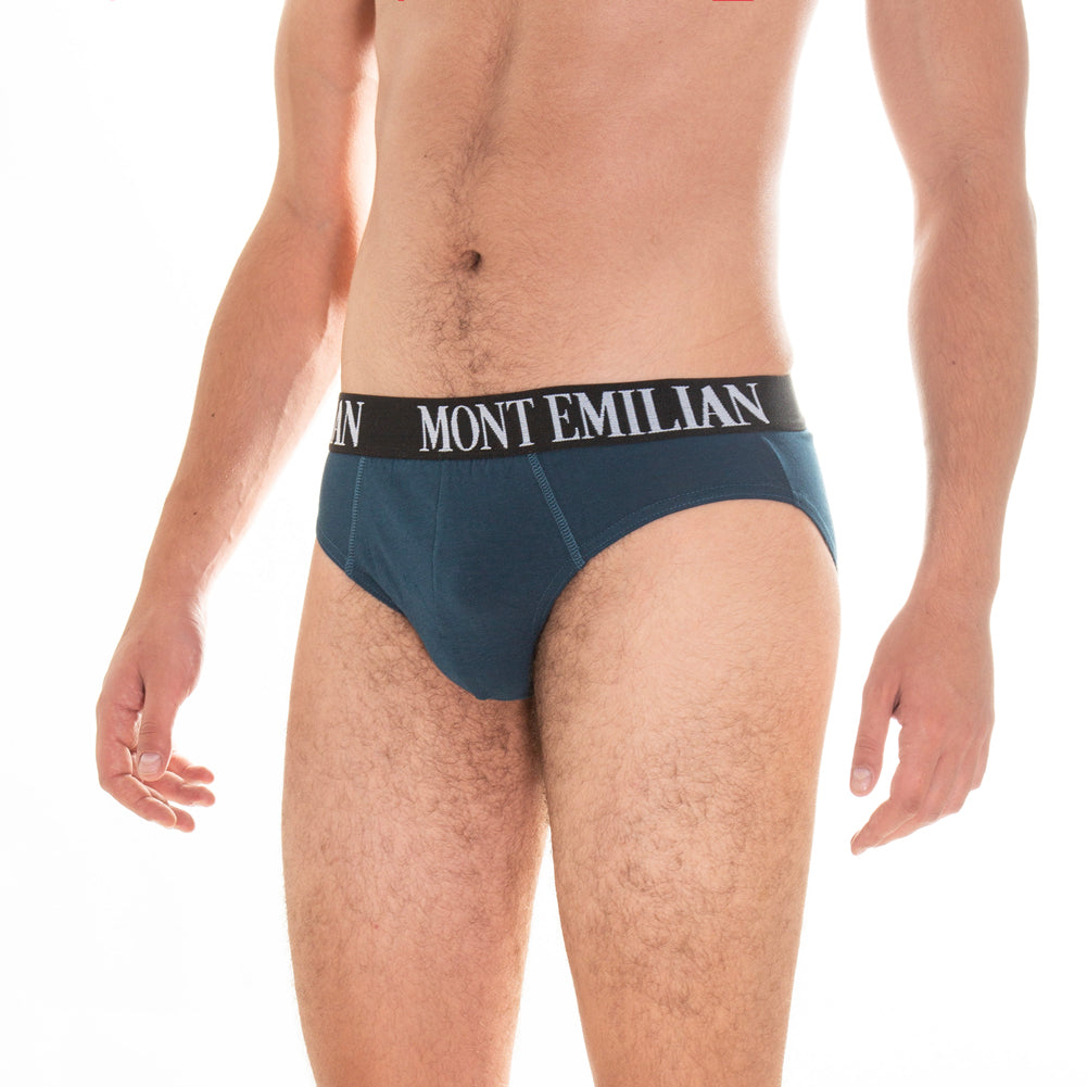 MONT EMILIAN "Avignon" Hommes Slip Lot de 3 marine
