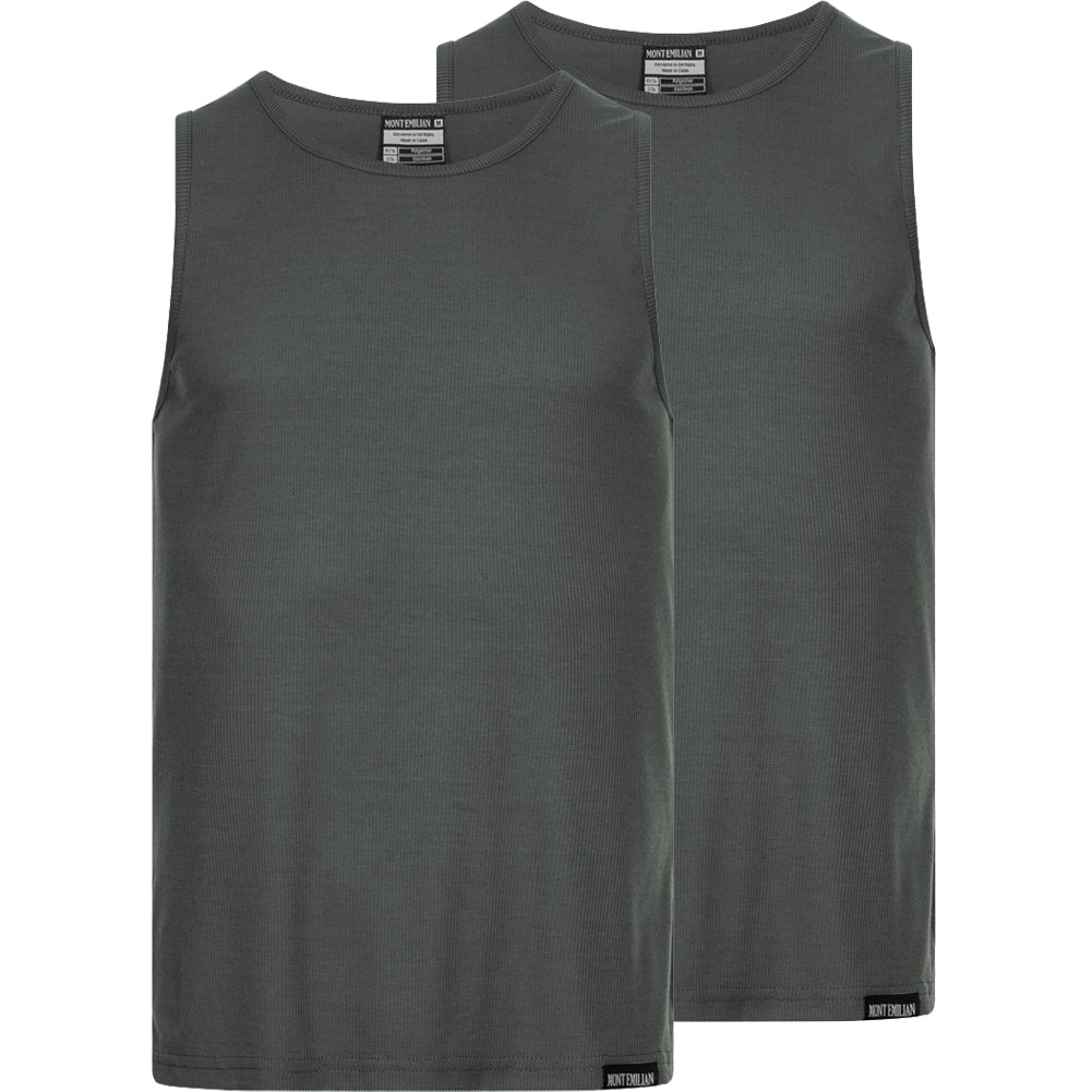 MONT EMILIAN "Ajaccio" Hommes DÃ©bardeur Lot de 2 gris