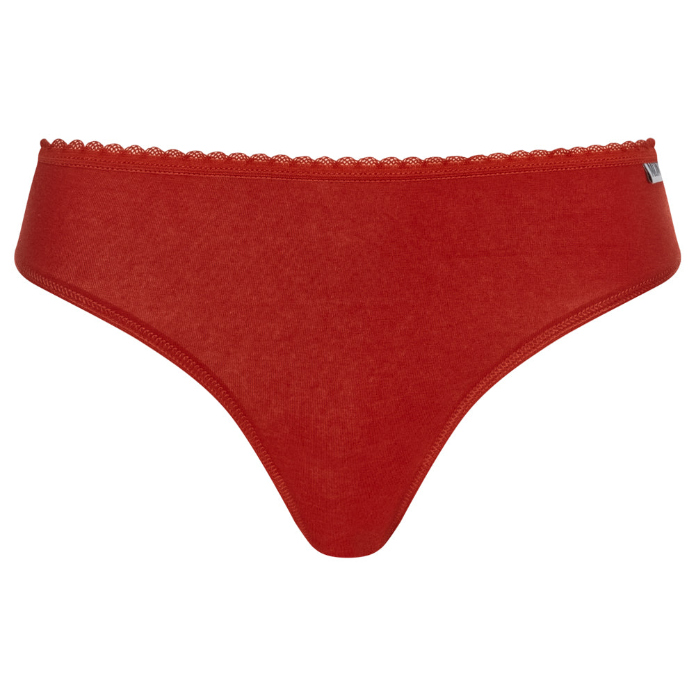 MONT EMILIAN "Nimes" Damen Tanga 6er-Pack rot