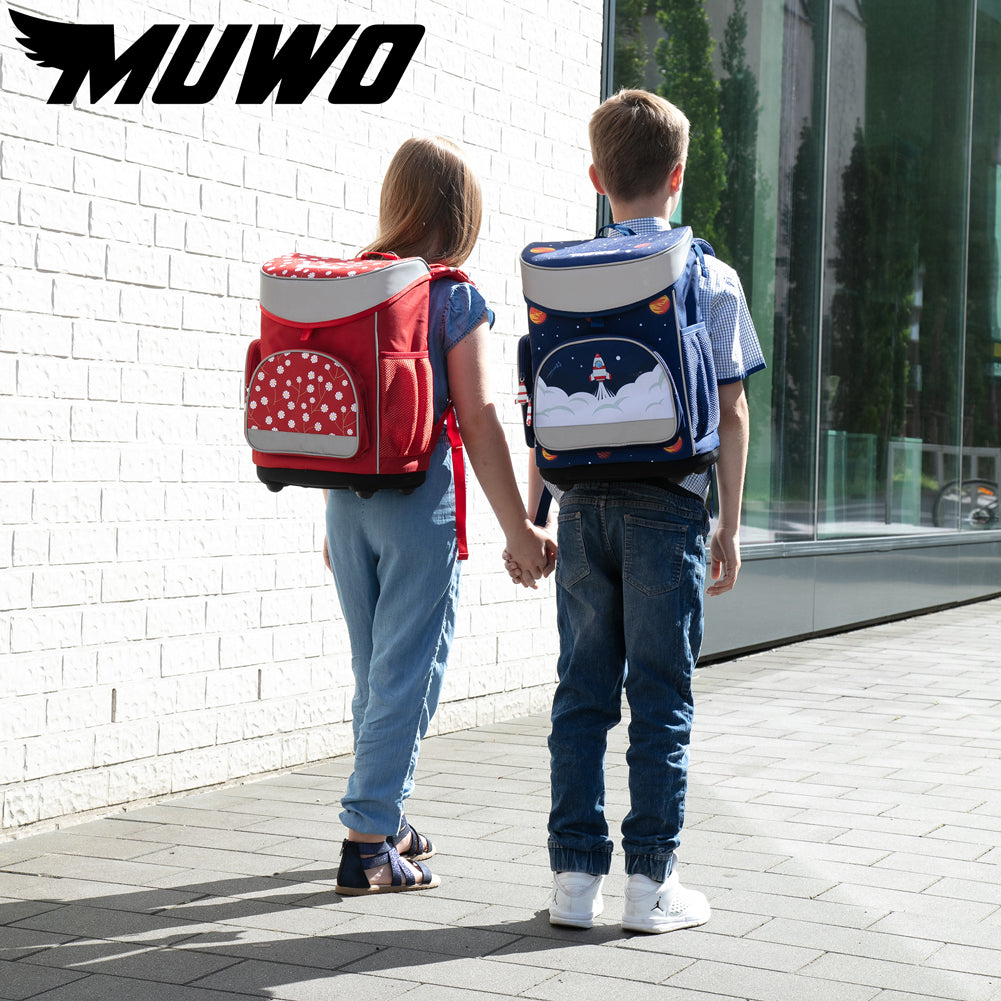 MUWO "Lil Rex" Kinder Schulranzen Set 5-tlg.