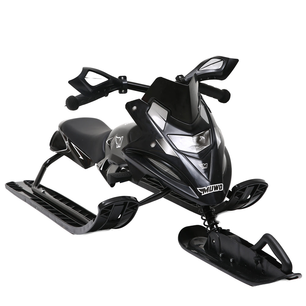 MUWO "Snowglider" Kinder Lenkschlitten schwarz