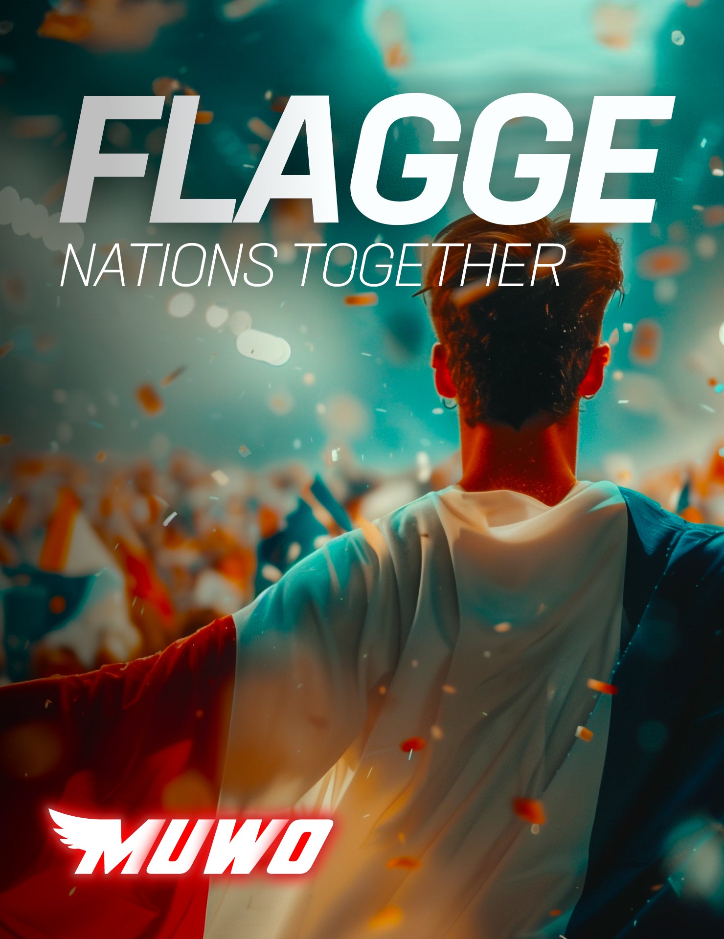 Allemagne Drapeau MUWO "Nations Together" 90x150cm