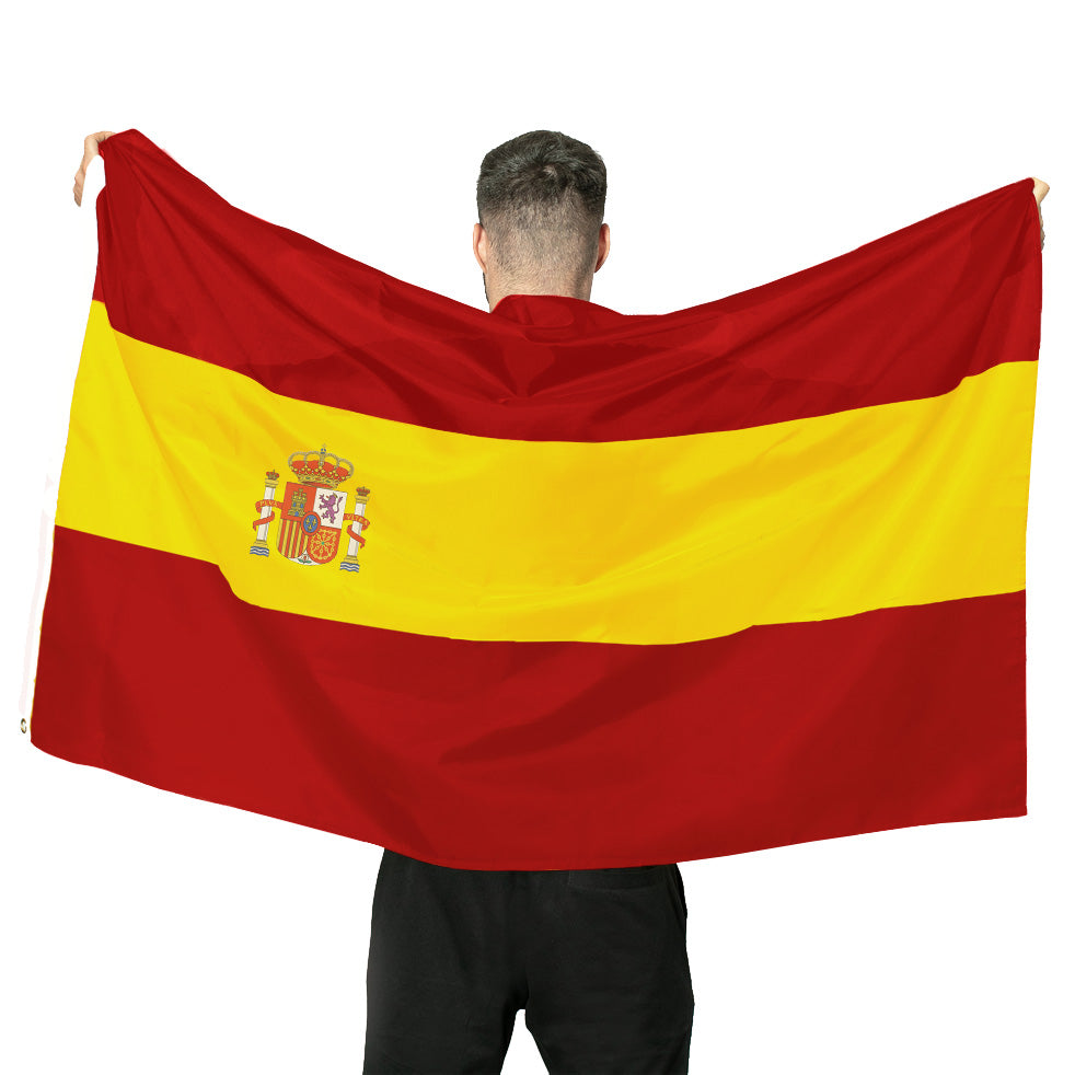 Espagne Drapeau MUWO "Nations Together" 90 x 150 cm