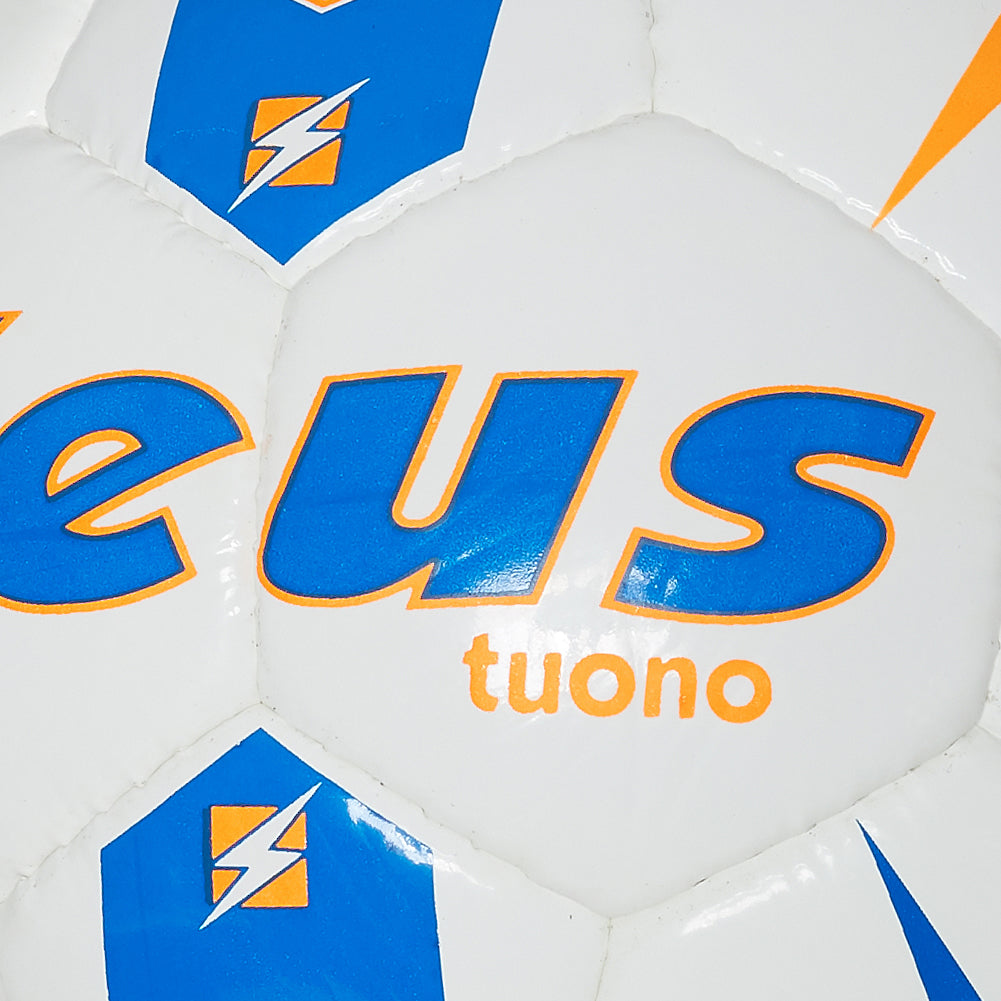 Zeus Pallone Tuono Ballon de foot blanc royal blue
