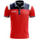 Zeus Vesuvio Hommes Polo rouge marine – S
