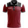 Zeus Vesuvio Hommes Polo rouge foncÃ© – S