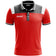 Zeus Vesuvio Hommes Polo rouge gris – S