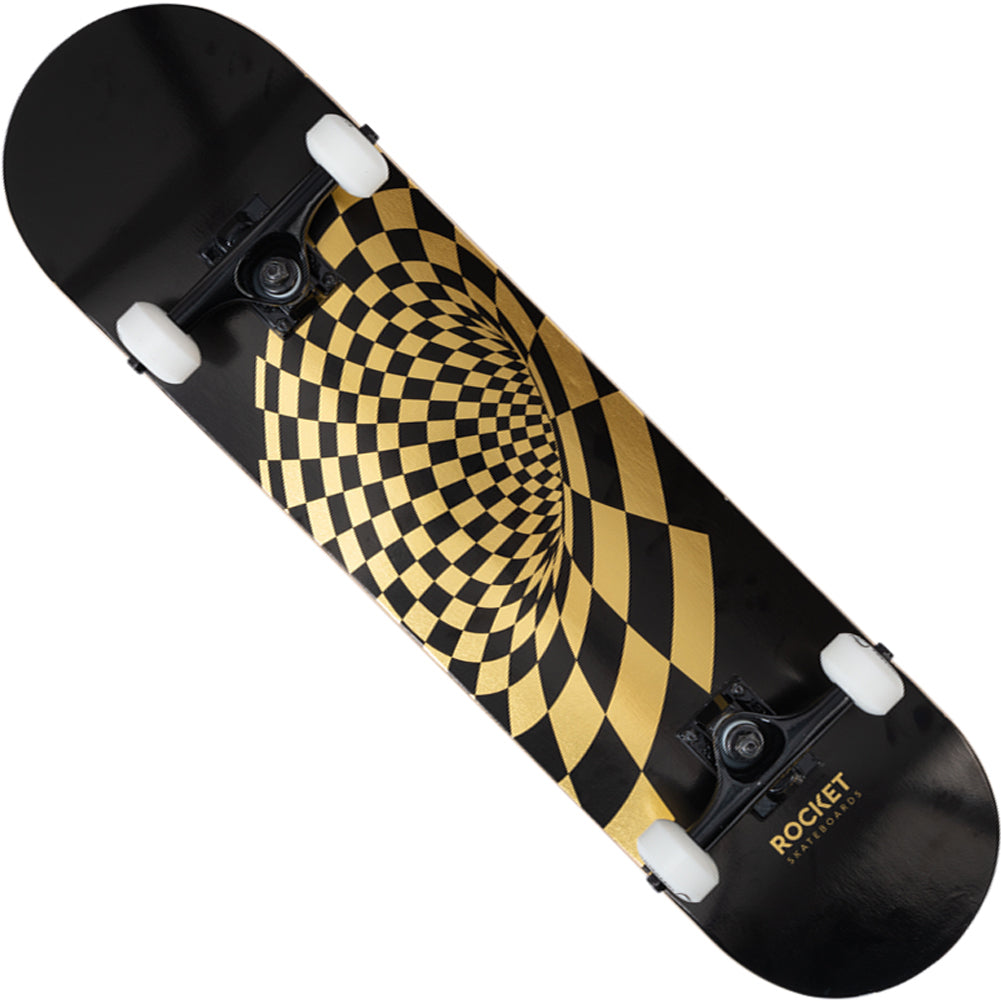 Rocket Vortex Foil Gold 8" Skate-board RKT-COM-1553