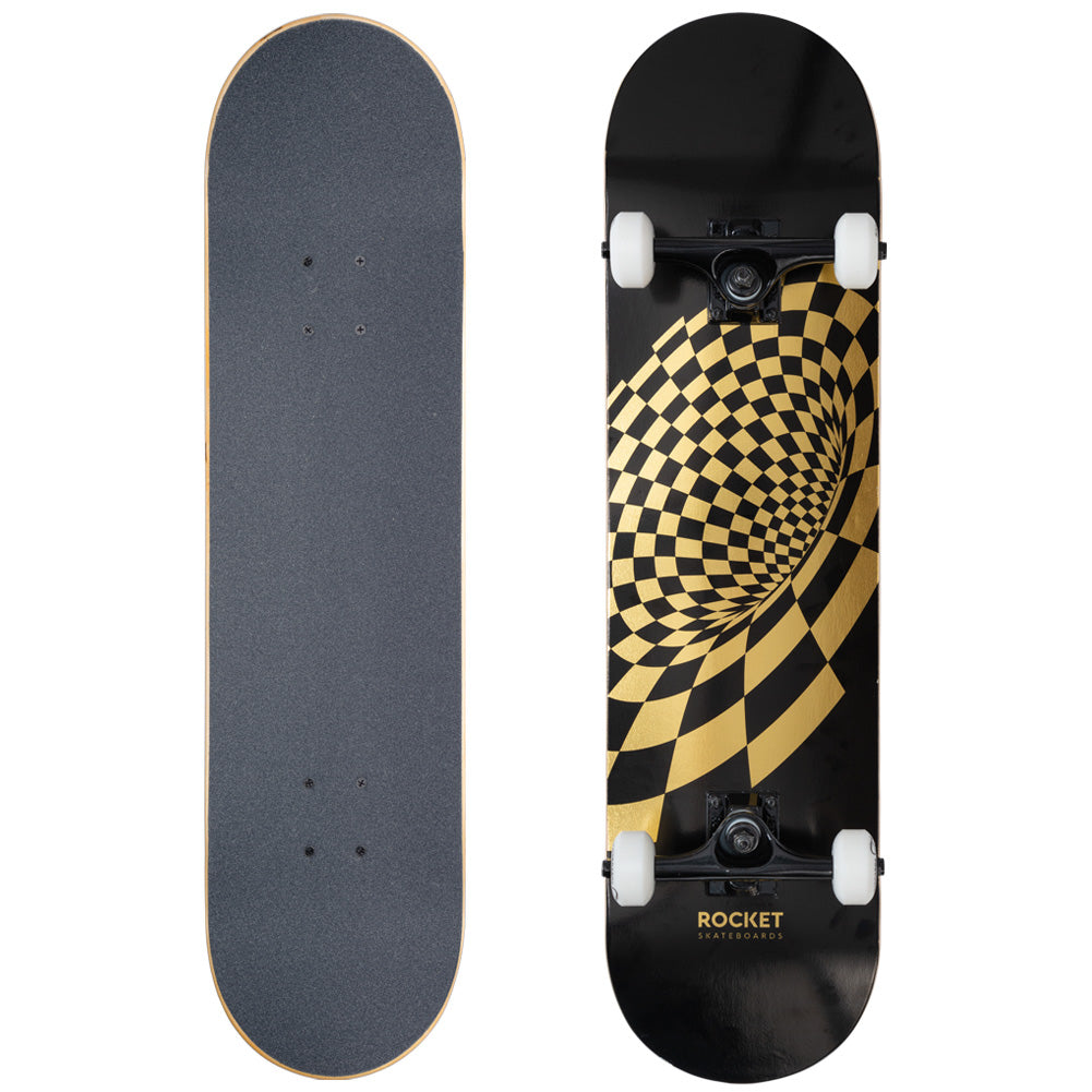 Rocket Vortex Foil Gold 8" Skate-board RKT-COM-1553