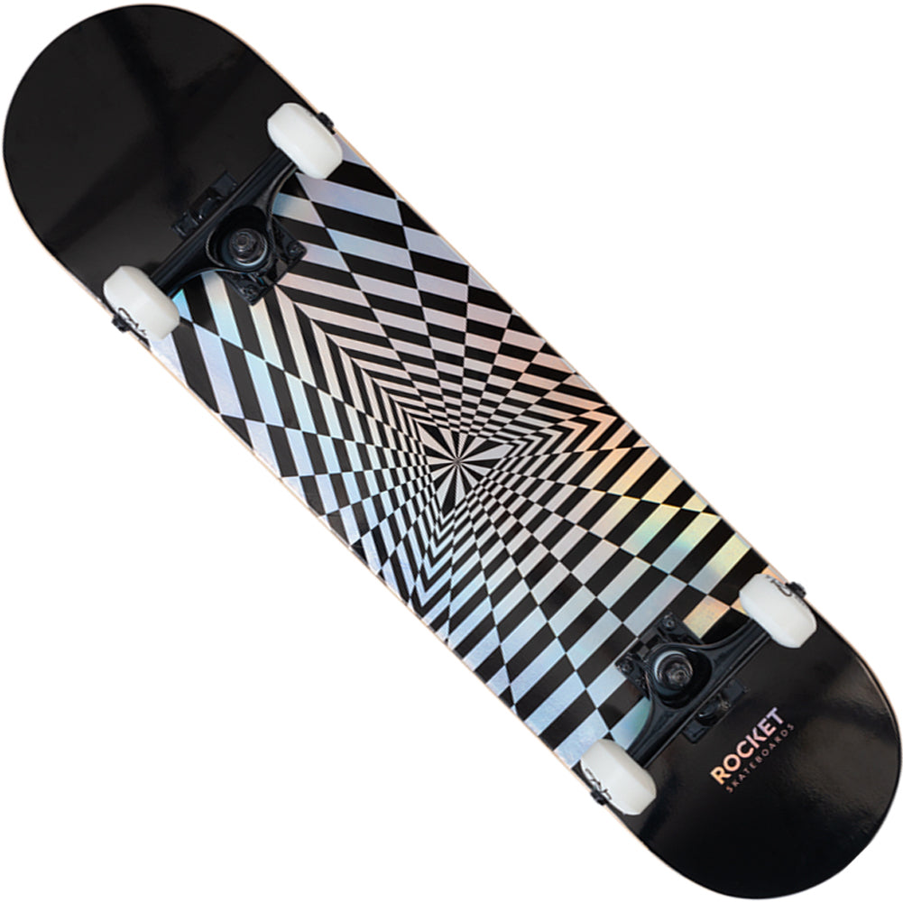 Rocket Prism Foil Silver 7.75" Skate-board RKT-COM-1554