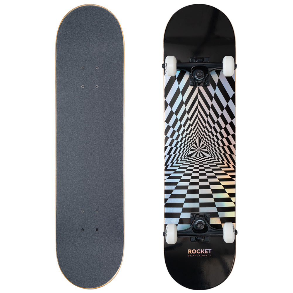 Rocket Prism Foil Silver 7.75" Skate-board RKT-COM-1554
