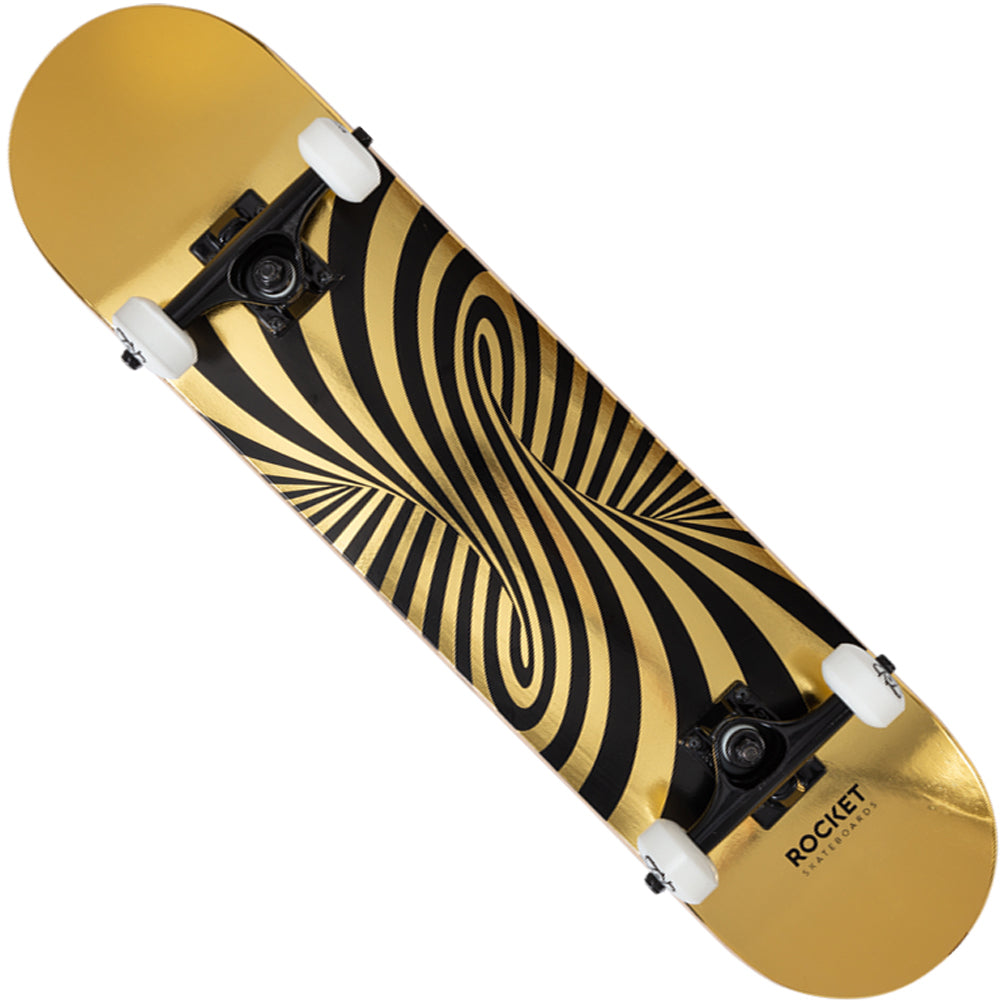 Rocket Twisted Foil Gold 7.50" Skate-board RKT-COM-1555