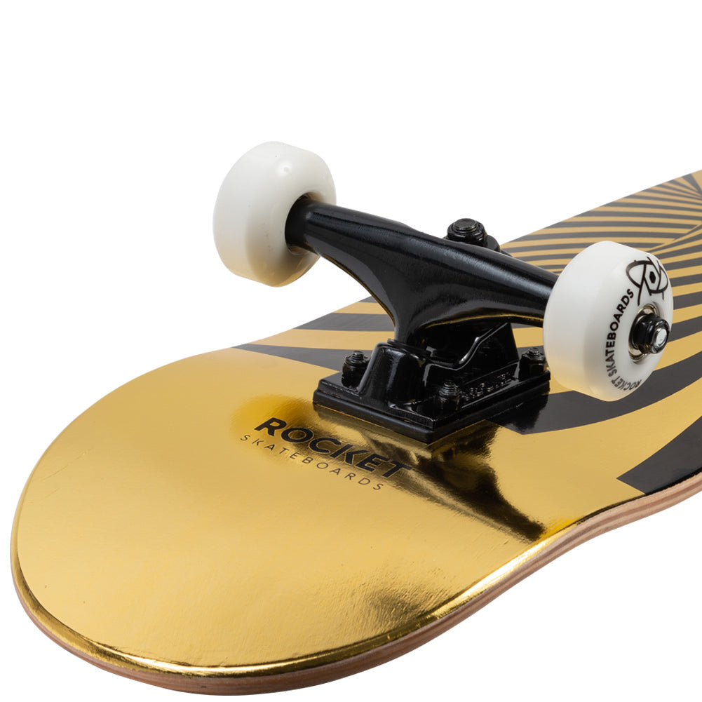 Rocket Twisted Foil Gold 7.50" Skate-board RKT-COM-1555