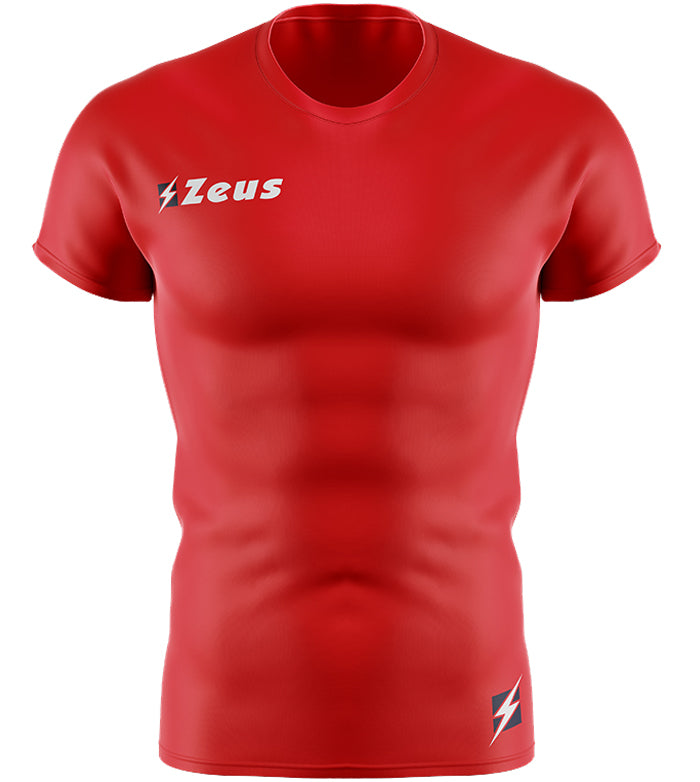 Zeus Fisiko Baselayer Haut de sport Ã  manches courtes rouge