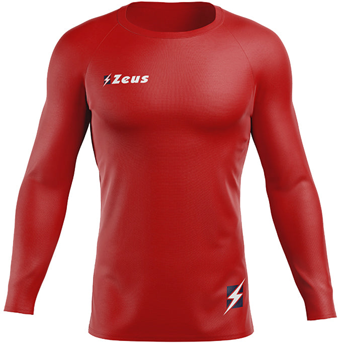 Zeus Fisiko Haut base-layer Haut de sport Ã  manches longues rouge