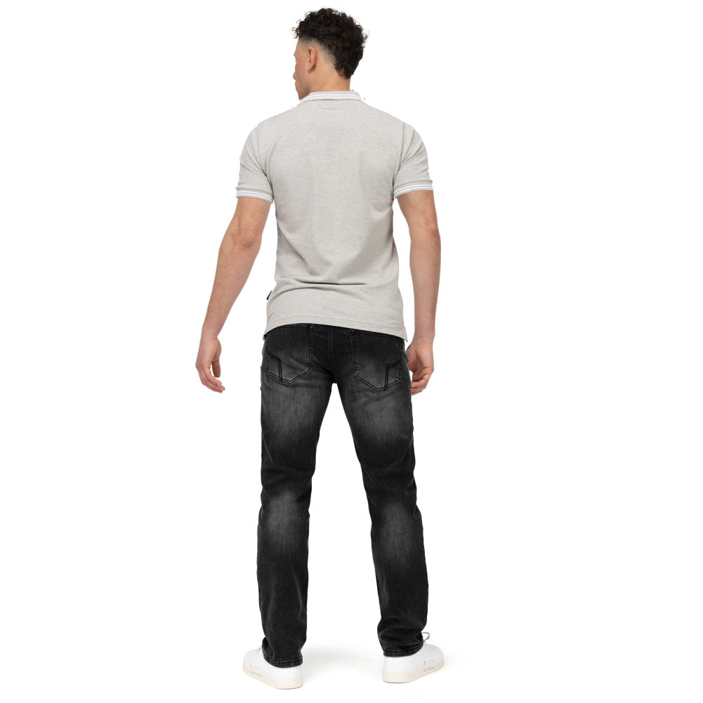ellesse Dioran Twin Tipped Herren Polo-Shirt SBS22445-GREY-MARL