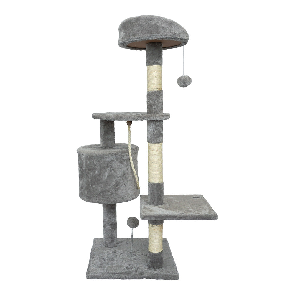 SPOCADO "Athletic" Kratzbaum für Katzen 112 x 40 x 40 cm grau