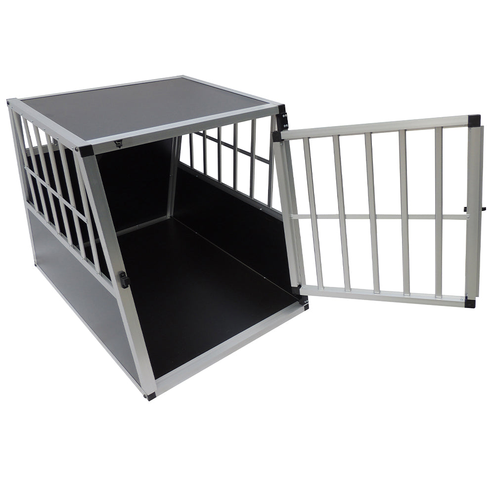 SPOCADO "Villa" Hunde Transportbox 91 x 69 x 65 cm schwarz/grau