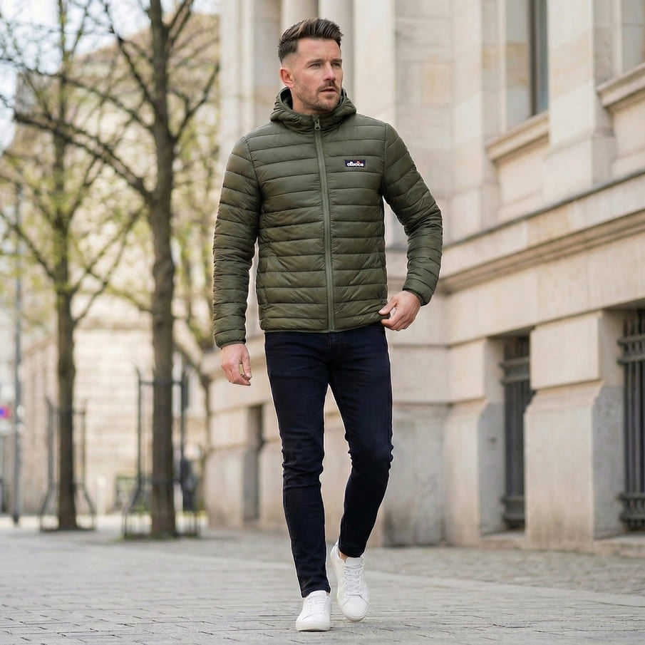 ellesse Mazzarino Herren Winterjacke SOP23829-Khaki