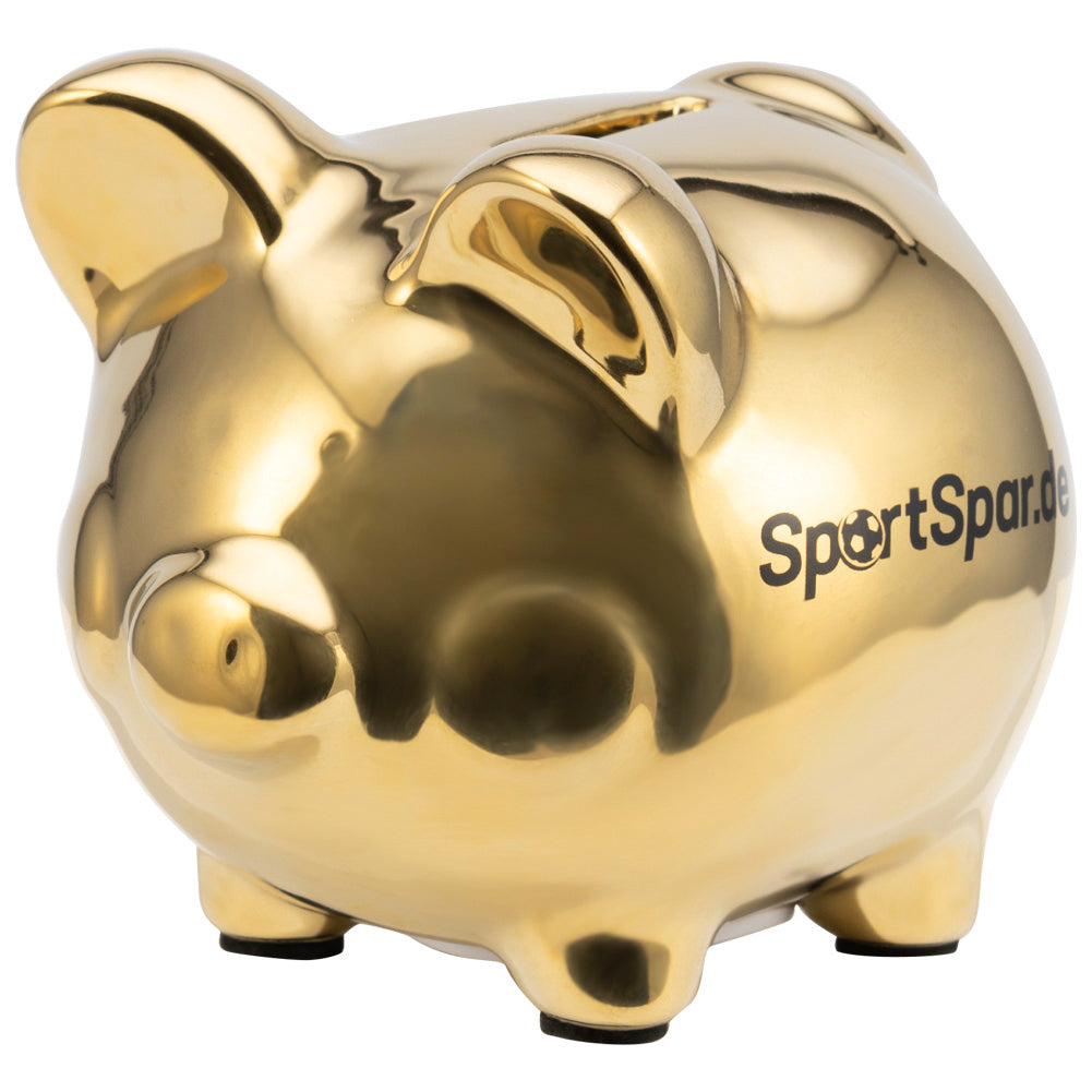 SportSpar.de "SparSau" Tirelire en cÃ©ramique or