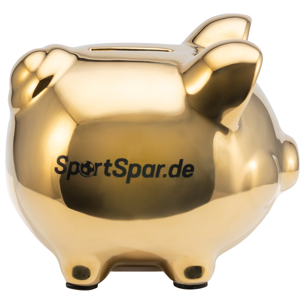 SportSpar.de "SparSau" Tirelire en cÃ©ramique or